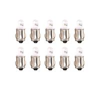 YnGia BA7S Dashboard Light Bulbs, F3 1 Bulb 12V 50LM White Bulb 10PCS Car Instrument Warning Auto Led Interior Panel Light Lamp, Negative Earth