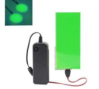 YnGia Glowing Eyes Cuttable EL Panel Electroluminescent Light Sheet Decorations Light Lamp Sheet Sheet with Battery Inverter (Green)