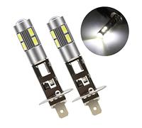 YnGia H1 LED Headlight Bulbs 2PCS Super Bright Car Fog Light 10SMD High Power 6000K White Universal Headlamp Fog Driving Light