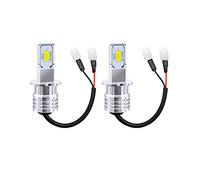 YnGia H3 LED Fog Light Bulbs, 2PCS Extremely Bright 6500K Xenon White 4000LM 80W High Power CSP Chips Replace for Fog Light or Daytime Running Light DRL Driving Lamp