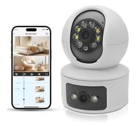 YnGia Indoor Camera Smart Home Pet Cat Dog Camera Wireless Wifi Security Camera 1080p Dual Camera with Night Vision, Motion Detection for House Security,Baby Monitor