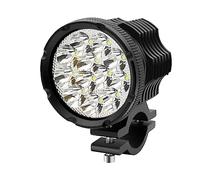 YnGia Motorcycle Spotlight 12LED, Waterproof Motorcycle Driving Fog Light Auxiliary Lamp White High Low Beam 12V 24V for Motorbike Bike ATV Scooters Car Truck Boat
