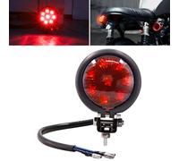 YnGia Motorcycle Tail Light, Universal Motorcycle Brake Stop Light, Red 12V LED Motorbike Running Light Rear Fender Light for Street Bike Chopper Bobber Cafe Racer