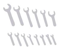 YnGia Open End Wrench Set Super Thin Flat Wrench 14 Piece Single 1.5mm Small Wrench Spanner Set for Tight Spaces