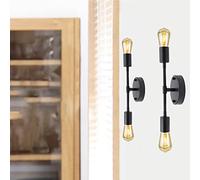 YnGia Wall Lamp Vanity Wall Lights, Industrial Wall Light Wall Sconce Wall Lighting Fixtures, Vintage Bathroom Light Fixtures Wall Mount Lamp for Powder Room Hallway Kitchen Bedroom 2 Pack