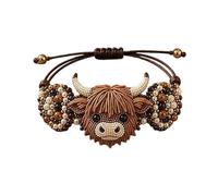 YNGWDCBF 3D Animal Beaded Bracelet Making Kit, DIY Handmade Jewelry Craft Set for Beginners, Creative Ornament Jewelry for Adult Craft Enthusiasts,with Charms and Beads,Instruction Sheet,Bee