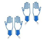 YNGWVHKET Foldable Glove Holders, 2-Pack - Portable Golf Glove Display Stand, Travel-Friendly Silicone Pole, Quick-Drying and Moisture-Proof Accessory