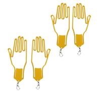 YNGWVHKET Foldable Glove Holders, 2-Pack - Portable Golf Glove Display Stand, Travel-Friendly Silicone Pole, Quick-Drying and Moisture-Proof Accessory