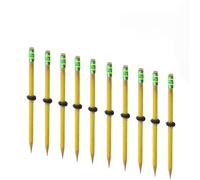 YNGWVHKET Weighted wooden threaded pencil - rotatable nut decompression pen, durable and anti-destruction, concentration training, suitable for school, office and home (10 pieces)