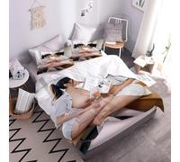 YNIOFU Naked Female Nurse Bedding Duvet Cover Super King 260x220cm for Teens, Sexy Stockings For Women Soft Bedding 3 Piece Quilt Cover Set with 2 Pillow cases