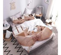 YNIOFU Naked Women Bedding Duvet Cover Super King 260x220cm for Teens, Sexy Bikini Soft Bedding 3 Piece Quilt Cover Set with 2 Pillow cases