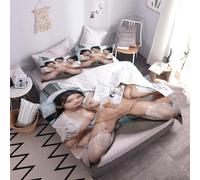 YNIOFU Naked Women Duvet Cover Sets Single Size Suitable for Teens, Sexy Nurse Adults 3 Piece Quilt Cover with Zipper 135x200cm + 2 Pillowcases Bedding Set