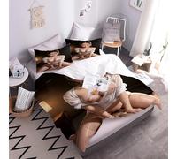 YNIOFU Sexy Anime Women Double Duvet Cover Sets Bedding Set Suitable for Teens, Nude Women Adults 3 Piece 200x200cm Duvet Quilt Cover with 2 Pillowcases