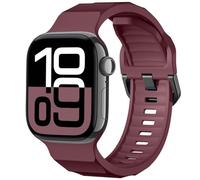 Ynitec Sport Strap - Compatible with Apple Watch Series 10 Straps 42mm 41mm 40mm 38mm for Women Men, Soft Silicone Waterproof Strap for iWatch Series 10 9 8 7 6 5 4 SE 3 2 1 Ultra, Wine Red