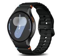 Ynitec Sport Straps Compatible with Samsung Galaxy Watch 7 Strap 40mm 44mm Women Men - No Gap Soft Silicone Bands for Galaxy Watch 6 5 4 FE, 20mm Watch Band for Galaxy Watch Classic/Pro, Black