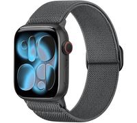 Ynitec Stretchy Straps for Apple Watch 40mm 38mm 41mm 42mm, Sports Ankle Arm Strap for iWatch Series 11 10 9 8 7 6 5 4, SE 3 2 1 Ultra, Stylish Elastic Nylon Loop Bands for Women, Grey