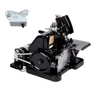 YNITJH Heavy-Duty Serger Sewing Machine with All-Metal Body & 250w High-Speed Motor,Compact & Portable Overlocker, Ideal for Knits,Elastic Fabrics,And Quick Edge Finishing Black