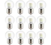 YNiuniunny 12 Pcs G45 E27 7W 220V LED Bulb Clear Bulb Home Lighting Spotlight Decor Table Lamp Living Room Light,Warm White
