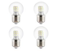 YNiuniunny 4Pcs G45 E27 7W 220V LED Bulb Clear Bulb Home Lighting Spotlight Decor Table Lamp Living Room Light,Warm White