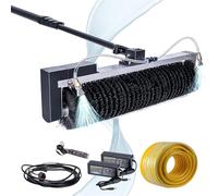 YNIYUJKL 11.4-24.6 Ft Solar Panel Cleaning Brush Roller, Adjustable Long Reach Window Cleaner, Soft Rotary Brush For Efficient Solar Panel Maintenance, 5.5M/18Ft,7.5m/25ft