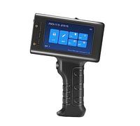 YNIYUJKL 12.7Mm Label Printer, Qr Strip Batch Code Numbering Logo Handheld Inkjet Printer, Permanent Ink,1 Printer-1 Ink-1