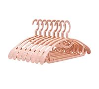 YNIYUJKL 20-Pack Of Pink Plastic Non-Slip Hangers: Space-Saving, 360° Rotatable, Stackable With Wide Shoulders For Wet And Dry Clothes