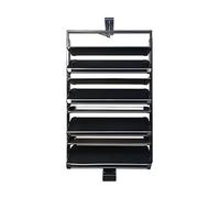 YNIYUJKL 360-Degree Rotating Shoe Rack, Adjustable Height Organizer With Vertical Pull-Out Shelves For Bedroom Wardrobe, Space-Saving 4-Tier Storage Cabinet,8 tier