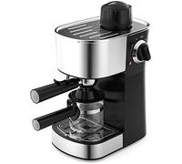 YNIYUJKL 800W Semi-Automatic Espresso Machine Steam Type Overheat Overvoltage Protection Pause Function Coffee Maker Stainless Steel Decoration Black