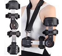 YNIYUJKL Adjustable Hinge Elbow Brace Stabilization Splint With Padded Strap Retainer And Dual Adjustment Clamps For Arm Injury Recovery Support,right hand