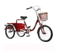 YNIYUJKL Adult Tricycle, 3 Wheel Bikes, Sitting Height 31.5'', With Front & Rear Removable Wheeled Baskets, For Adults Seniors Women Men, A