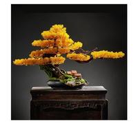 YNIYUJKL Artificial Decorative Plants Chinese Style Artificial Tree Ornaments Bonsai Artificial Plants Hotel Landscaping Ornaments Living Room Office Decorations Fake Ho,B