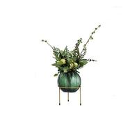 YNIYUJKL Artificial Plants Indoor Nordic Light Luxury Simulation Flower Art Decoration Living Room Table Negotiating Table Glass Bottle Fake Flower Decoration Fake Plant,B