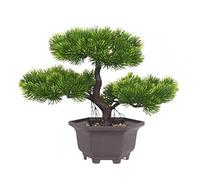 YNIYUJKL Artificial Trees Artificial Plant Bonsai Realistic Beautiful Ornamental Simulation Pine Needles Cypress Plants Bonsai For Home Decoration Simulated Pine,Brass
