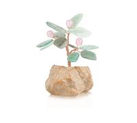 YNIYUJKL Artificial Trees Small Stone Pot Money Tree Feng Shui Crystal Bonsai Tree Gemstone Tree Ornament For Home Office Decoration Wealth Healing Simulated Pine,B