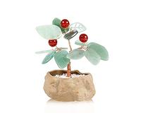 YNIYUJKL Artificial Trees Small Stone Pot Money Tree Feng Shui Crystal Bonsai Tree Gemstone Tree Ornament For Home Office Decoration Wealth Healing Simulated Pine,1