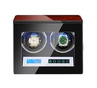 YNIYUJKL Automatic Watch Winder Box Silent Motor Lcd Touch Screen Built-In Illumination Adjustable Watch Pillows Piano Paint Exterior Watch Winder Watch Winder Watch Box,A-12+0