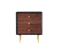 YNIYUJKL Bedside Table Creative Retro Bedside Table Three-Layer Sliding Drawer Storage Cabinet Bedroom Practical Locker Office File Cabinet Side Tables Bedroom