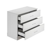 YNIYUJKL Bedside Table Interior Creative Minimalist Three-Tier Drawer Dresser Storage Cabinet Bedroom Bedside Table Side Table White/Black Side Tables Bedroom,B