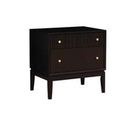 YNIYUJKL Bedside Table Simple Black Bedroom Storage Cabinet Home Solid Wood Drawer Storage Cabinet Side Tables Bedroom
