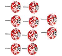 YNIYUJKL Crystal Knob,Draw Knobs, 10 Pcs Round Door Knobs Ceramic Handle Cupboard Drawer Pull Handles Ceramic Round Knob for Kid's Room Bedroom Door Drawer Wardrobe Door