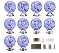 YNIYUJKL Crystal Knob,Draw Knobs, 10Pcs Pink Cute Ball Crystal Glass Knob Decorative Drawer Pull Handle