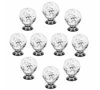 YNIYUJKL Crystal Knob,Draw Knobs, 40Mm 10Pcs Decorative Cute Transparent Crystal Glass Ball Shape Knobs/Handles/Pulls