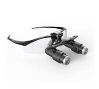 YNIYUJKL Dental Medical Magnifier Loupes, 4.0X/5.0X/6.0X, 340-500Mm Working Distance, Adjustable Headband Binocular Optical Glass For Jewelry, Craft, And Surgical Use,5.0X