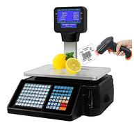 YNIYUJKL Digital Barcode Weighing Scale With Label And Receipt Printer, Dual Display, Ideal For Commercial Use,machine
