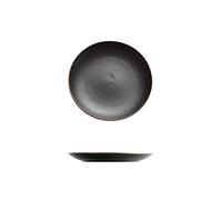 YNIYUJKL Dinner Plates 10Inch Black Dinner Plates Round Kitchen Ceramic Plates Sets For Dinner Fruit Salad And Pasta Restaurant Family Party Salad Plates,A-9Inch