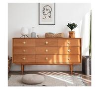 YNIYUJKL Drawer Chest Solid Wood Cupboard Household Living Room Drawer Organizer Storage Cabinet Bedroom Clothes Against The Wall Nine-Drawer Chest Of Drawers