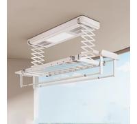 YNIYUJKL Electric Clothes Dryer With Remote Control, Ceiling-Mounted Heavy-Duty Folding Rack, 35Kg Capacity, 120Cm Heater Fan, Telescopic Design, Space-Saving Home Solution