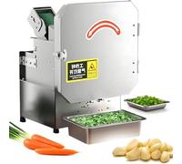 YNIYUJKL Electric Vegetable Cutter, Adjustable Thickness, Large Feed Port For Herbs, Chili, Onion