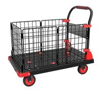 YNIYUJKL Foldable Cart With Wheels Space-Saving Silent Platform Trolley Ideal For Tool Storage In Workshop & Warehouse,73x49cm