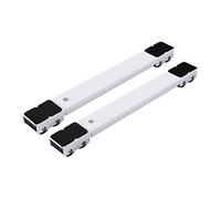YNIYUJKL Heavy Duty Extendable Appliance Rollers, The Bread Rack With Wheels Washing Machine Base Stand Movable, For Washing Machine Dryer Refrigerator, Pack Of 2,White,